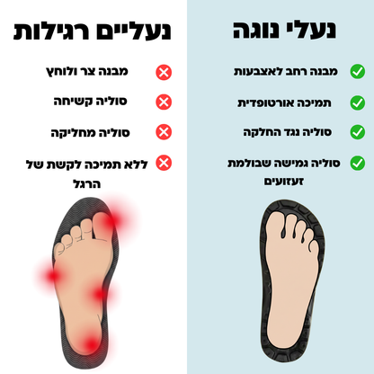 נעלי NOGA - נעלי בריאות ללא כאבי רגליים וגב